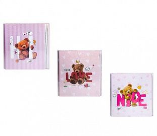 CARPETA ESCOLAR 3X40 REXON HOLO GLITTER COMFY BEAR