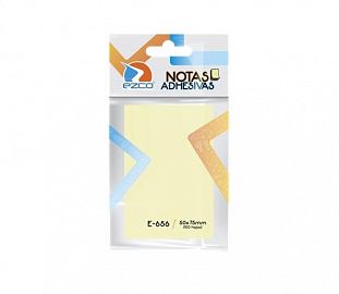 NOTAS ADHESIVAS EZCO E-656 50X75 100H AMARILLO