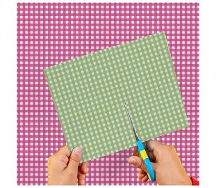CARTULINA ENTRETENIDA MURESCO PAQ X10 CUADROS FUCSIA-VERDE