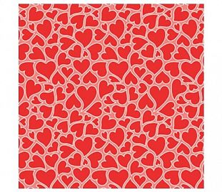 CARTULINA ENTRETENIDA MURESCO PAQ X10 CORAZONES ROJOS