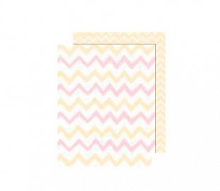 CARTULINA ENTRETENIDA MURESCO PAQ X10 CHEVRON AMARILLO-ROSA