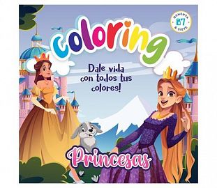 LIBRO PARA COLOREAR 87 PRINCESAS