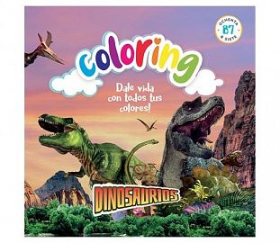 LIBRO PARA COLOREAR 87 DINOSAURIOS