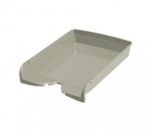 BANDEJA PAPELERA PIZZINI A4 1 PISO AUTOAPILABLE GRIS