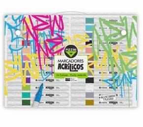 MARCADOR ACRILICO AL AGUA PIZZINI EST X24