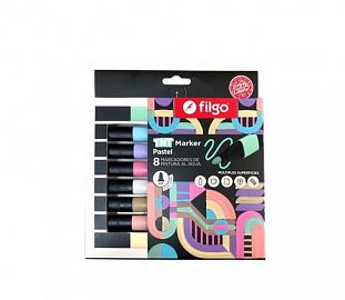 MARCADOR FILGO TNT MARKER PASTEL EST X8
