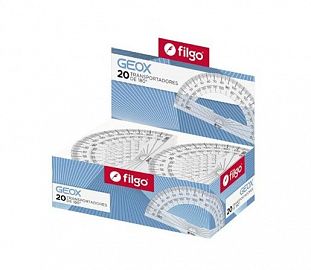 TRANSPORTADOR FILGO GEOX 180° 10CM CJ X20