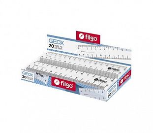 REGLA FILGO GEOX 15CM CJ X20