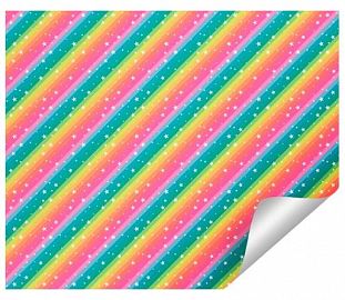 PAPEL AFICHE DECORADO MURESCO PAQ X10 RAINBOW STARS