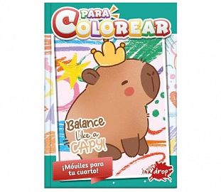 LIBRO PARA COLOREAR INKDROP CAPIBARA