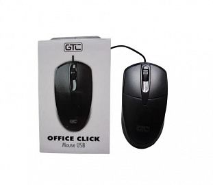 MOUSE USB GTC OFFICE CLICK MOG-109 NEGRO