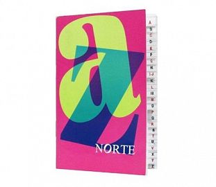 LIBRETA NORTE 402 C/INDICE 12 X 8 40H