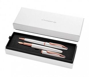 SET PLUMA + BOLIGRAFO PELIKAN NOBLE ELEGANCE PERLA
