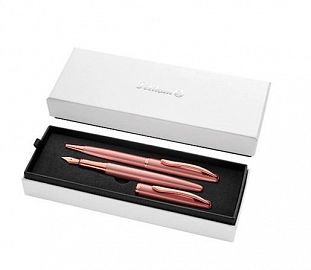 SET PLUMA + BOLIGRAFO PELIKAN NOBLE ELEGANCE ROSA