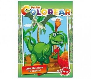 LIBRO PARA COLOREAR INKDROP SAURIOS