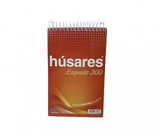 BLOCK C/ESPIRAL HUSARES ESQUELA 300 150H CUADRICULADO