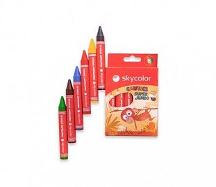 CRAYON DE CERA SKYCOLOR SUPER JUMBO CJ X6