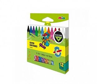 CRAYON DE CERA PIZZINI JUMBO CJ X12