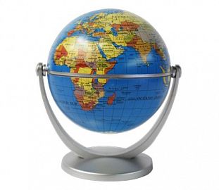 GLOBO TERRAQUEO BASE PLASTICA 10CM POLITICO