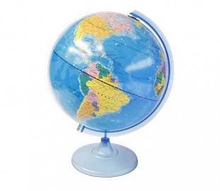 GLOBO TERRAQUEO BASE PLASTICA 25CM