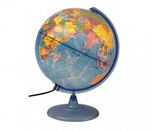 GLOBO TERRAQUEO BASE PLASTICA 30CM CON LUZ