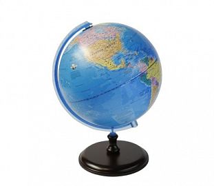 GLOBO TERRAQUEO BASE MADERA 30CM